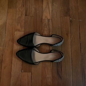 Old Navy Black & White Flats